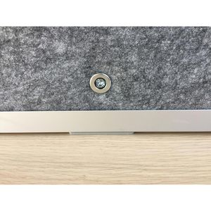 Produktbild für Tischtrennwand Hammerbacher Basic, grau