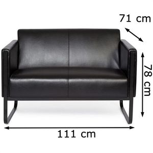 Produktbild für Sofa hJh-OFFICE BALI BLACK, 713308