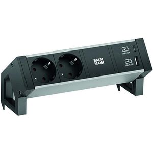 Tischsteckdose Bachmann Desk 2, mit 0,2 m GST18 Kabel