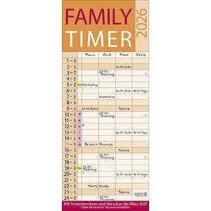 Produktbild für Familienplaner Korsch Family Timer Lifestyle, 2026