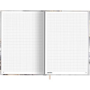 Produktbild für Notizbuch paper&amp;you Grey Marble, 6615-7, Karton Softcover