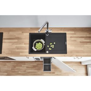 Produktbild für Spülbecken GROHE K500 31644AP0, Einzelbecken, schwarz
