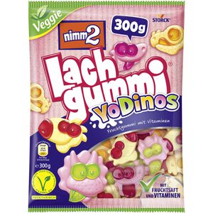 Nimm2 Fruchtgummis Lachgummi YoDinos, mit Fruchtsaft und Vitaminen, 300g