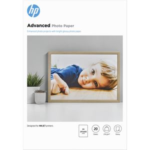 Produktbild für Fotopapier HP Q8697A Advanced, für Inkjet, A3