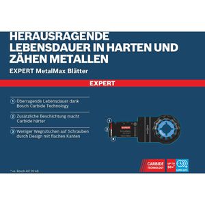 Produktbild für Multifunktionswerkzeug-Zubehör Bosch Expert MetalMax AIZ 20AIT