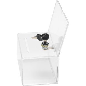 Produktbild für Spendenbox Deflecto 596901, Acryl, transparent