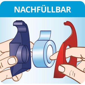 Produktbild für Klebebandabroller Tesa 57956 Easy Cut ecoLogo grün
