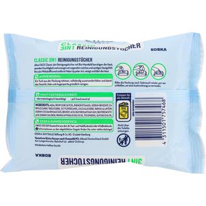 Produktbild für Abschminktücher elkos Face 3in1 Reinigungstücher Classic