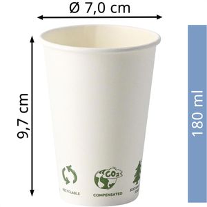 Produktbild für Trinkbecher Biozoyg DHD04423, weiß