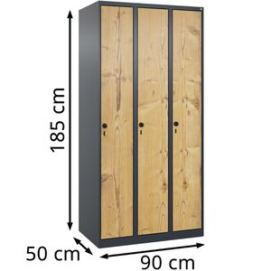 Produktbild für Spind CP-Möbel Evolo PLUS, silberfichte