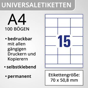 Produktbild für Universaletiketten Zweckform 3669, weiß