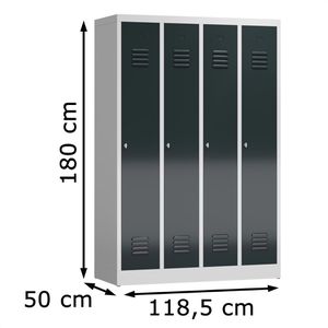 Produktbild für Spind ClassiX X-510148, anthrazit