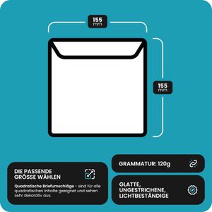 Produktbild für Briefumschläge Netuno Aster Burano Nero, schwarz