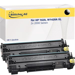 Toner Böttcher-AG Premium für HP 142A, W1420A XL, Doppelpack