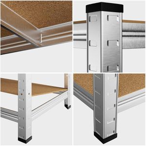Produktbild für Schwerlastregal Monzana 106180, 4 Holzböden