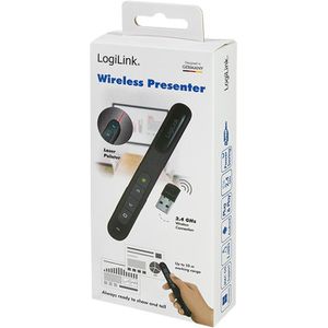 Produktbild für Presenter LogiLink Wireless Presenter, ID0190, schwarz