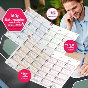 Produktbild für Tafelkalender weekview SW11196, gefaltet