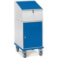 Stehpult Fetra 2448 mit Rollen, blau / grau