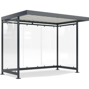 Produktbild für Personenunterstand WSM Köln K3 a/a, anthrazit, aus Metall