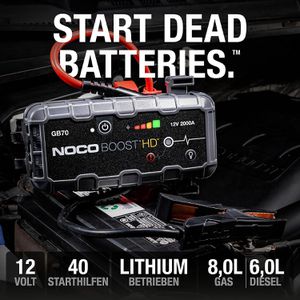 NOCO Starthilfe-Powerbank Boost HD GB70, 12V, 2000A Spitzenstrom