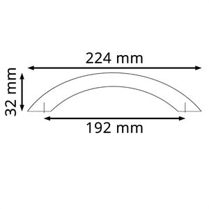 Produktbild für Möbelgriffe SO-TECH BG01e, silber, aus Edelstahl