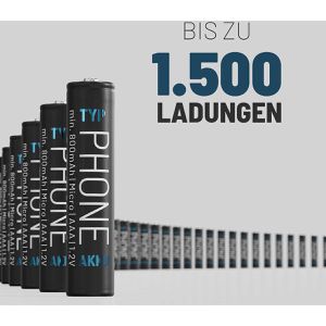 Produktbild für Akku Absina AAA Phone, 1,2 V, 800 mAh