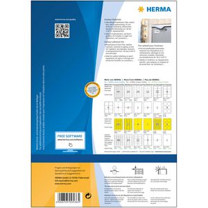 Produktbild für Folienetiketten Herma 9536 Outdoor, weiß matt