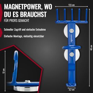 Produktbild für Werkstatt-Magnethalter Poppstar 1011249, Haltekraft bis 15 kg
