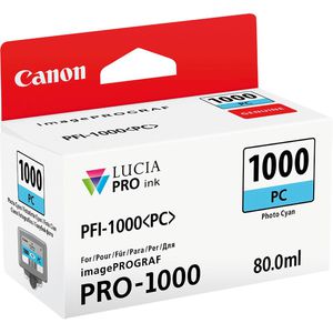 Produktbild für Tinte Canon PFI-1000PC Foto cyan