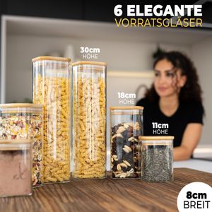 Produktbild für Vorratsglas Clidor mit Bambusdeckel