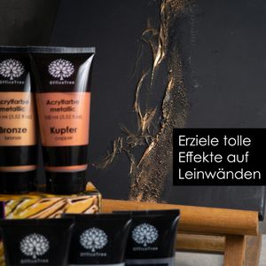 Produktbild für Acrylfarben OfficeTree 1504, Metallic