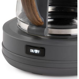 Produktbild für Kaffeemaschine Domo Wood You, DO754K, mit Glaskanne