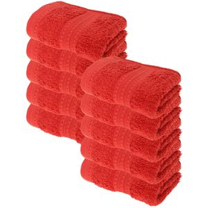 Handtuch Julie-Julsen Bio, bordeaux, 30 x 50 cm