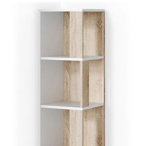 Produktbild für Bücherregal Vicco Lio, weiß / sonoma eiche