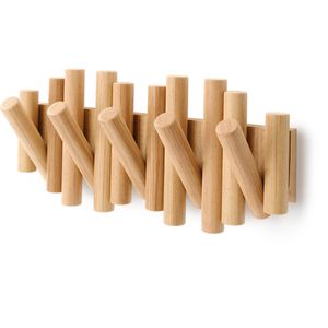 Kleiderhaken Umbra Picket Rail Hook, aus Holz, klappbar