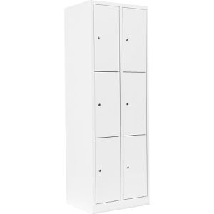 Produktbild für Schließfachschrank Lüllmann 520327, weiß