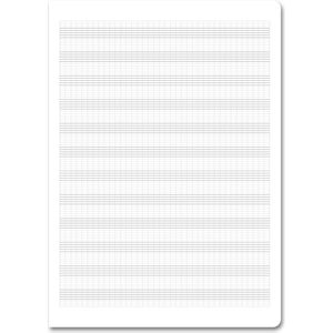 Produktbild für Notenheft Staufen Premio, 040790015 Recycling, Lineatur 14, A4