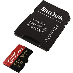 Produktbild für Micro-SD-Karte SanDisk Extreme Pro, 64GB