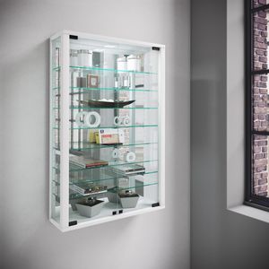 Produktbild für Glasvitrine VCM Vitrosa Mini, mit Spiegelrückwand, hängend