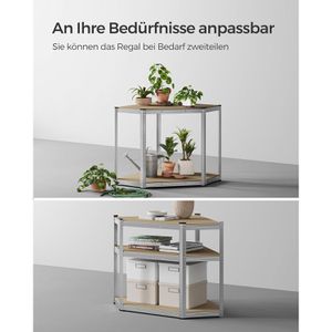 Produktbild für Schwerlastregal Songmics 5 Holzböden