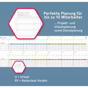 Produktbild für Urlaubsplaner weekview Projektplaner, Jahr 2026