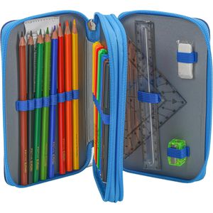 Produktbild für Federmäppchen Herlitz Doppeletui, Blue Goal