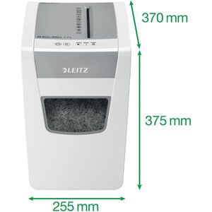 Produktbild für Aktenvernichter Leitz 8098 IQ Slim Office S P4, weiß