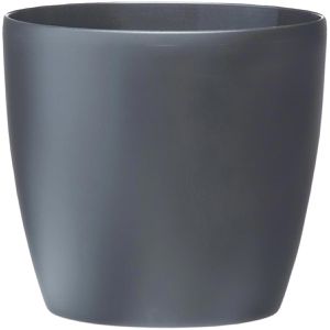 Produktbild für Übertopf elho Brussels Rund, anthrazit, Ø 39 x 37 cm