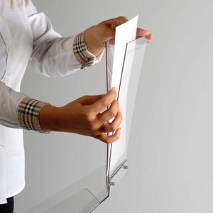 Produktbild für Prospekthalter Update-Displays Take-It Plus silber
