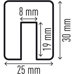 Produktbild für Schutzprofil Durable E8, Rechteck, selbstklebend