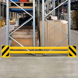 Produktbild für Anfahrschutz Moravia BLACK BULL, für Regale, Planken-Set C