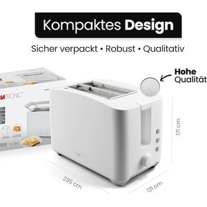 Produktbild für Toaster Clatronic TA 3801, mit 7 Röststufen &amp; Auftaufunktion
