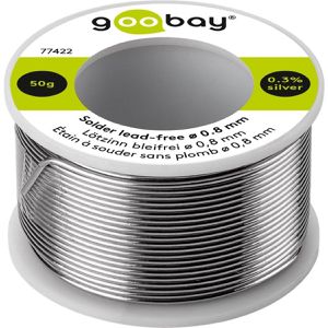 Lötzinn Goobay 77422, mit Flussmittel, bleifrei