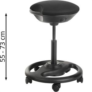 Produktbild für Drehhocker Songmics OSC06BK